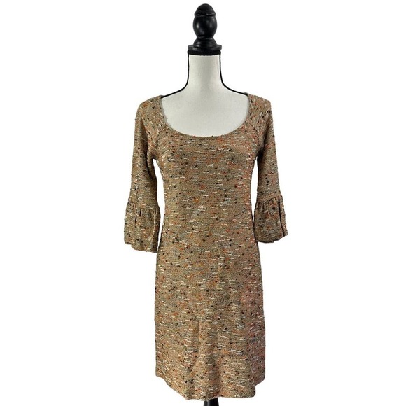 DVF Diane von Furstenberg Sens Boucle Tweed Metallic Cocktail Dress Sz 4